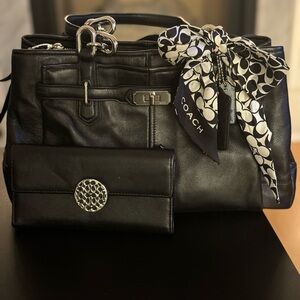 Coach Chelsea Jayden Carryall & Coach Alexandra Leather Slim Envelope Wallet